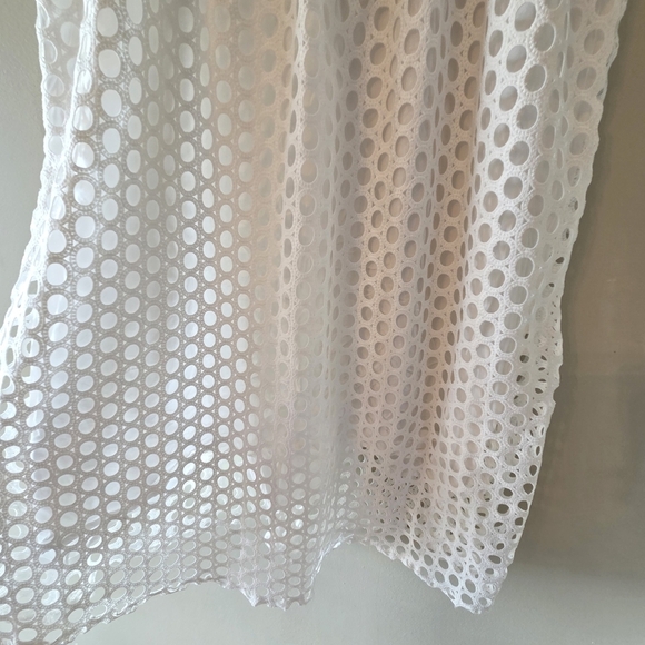 Line & Dot Raneal Dress Loop Laced Eyelet Lace White Back Zipper Size Medium - Picture 9 of 12